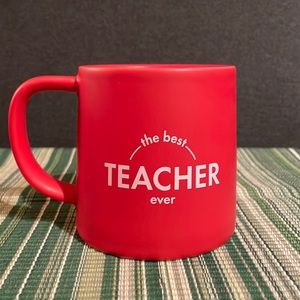 Indigo “Best Teacher Ever” mug.